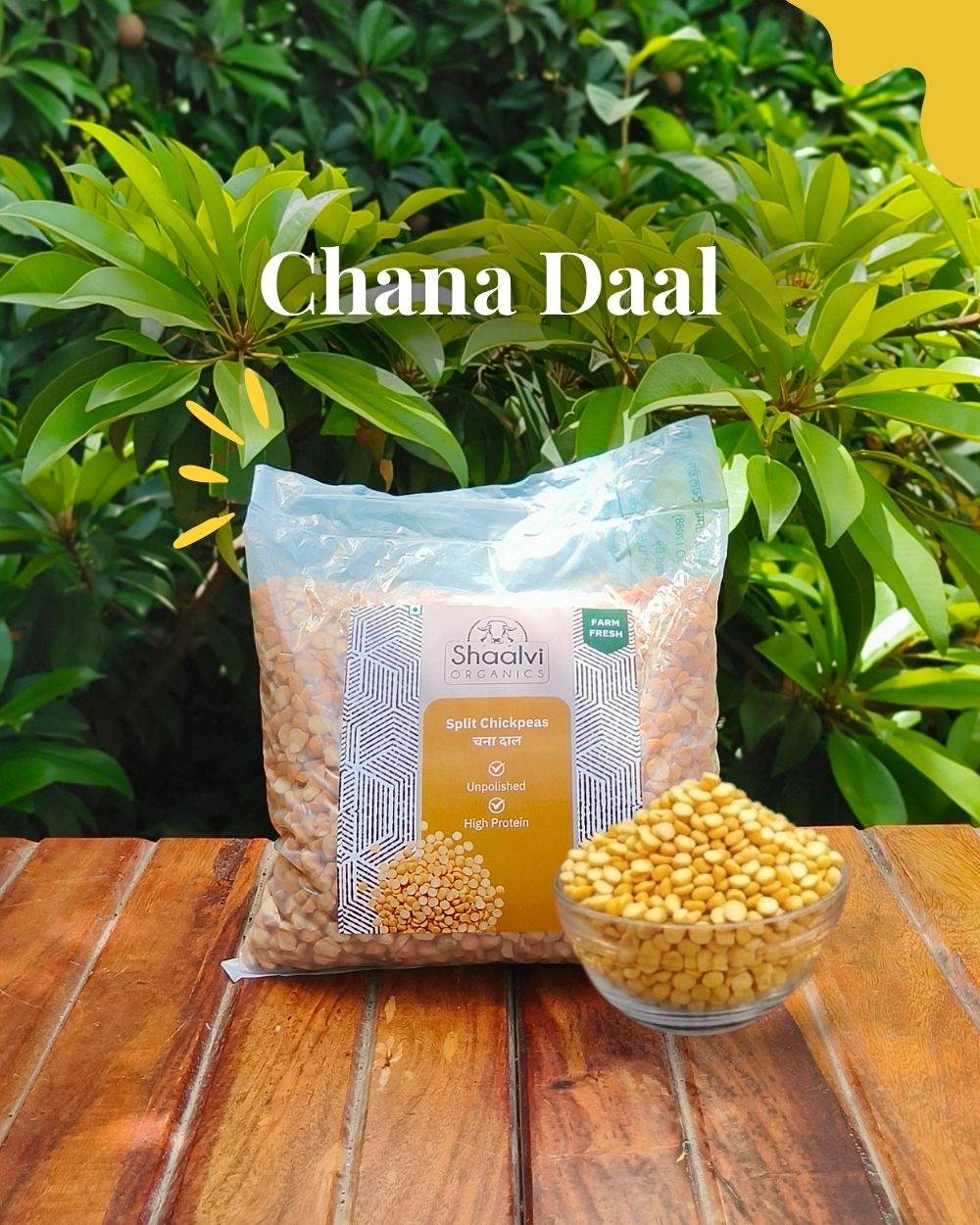 Organic Split Bengal Gram - Chana Daal