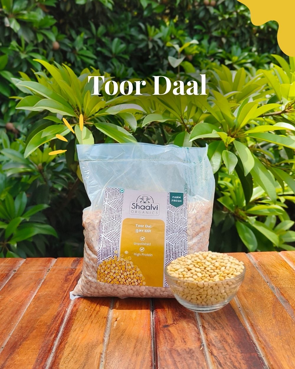Organic Pigeon Pea Lentils - Tuar Daal 