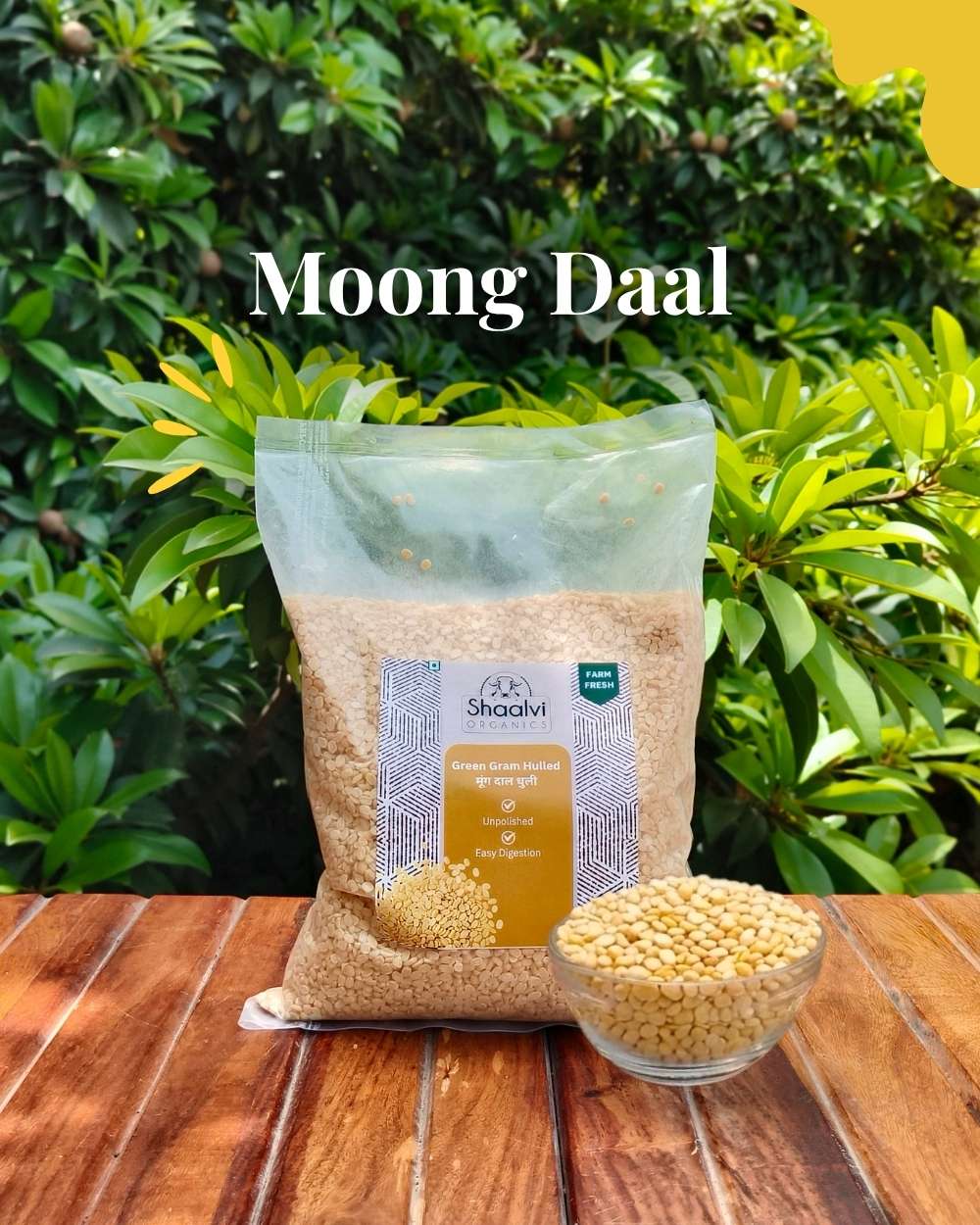 Organic Split Green Gram Hulled - Moong Daal Dhuli