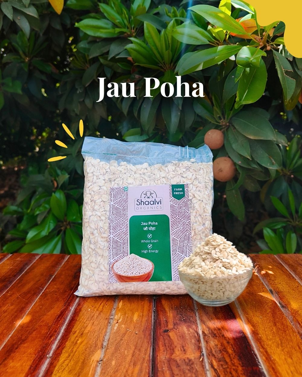 Organic Barley Flakes - Jau Poha