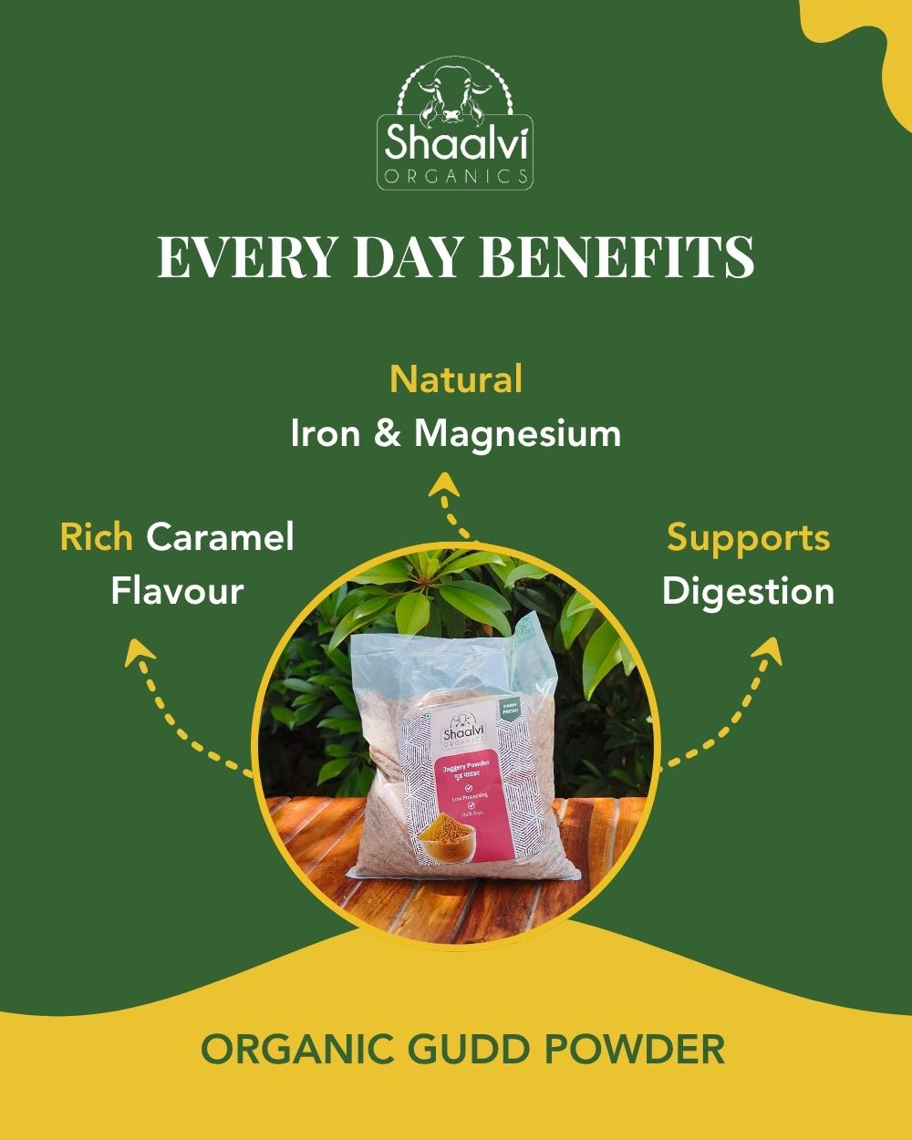 Organic Jaggery Powder - Gudd Powder