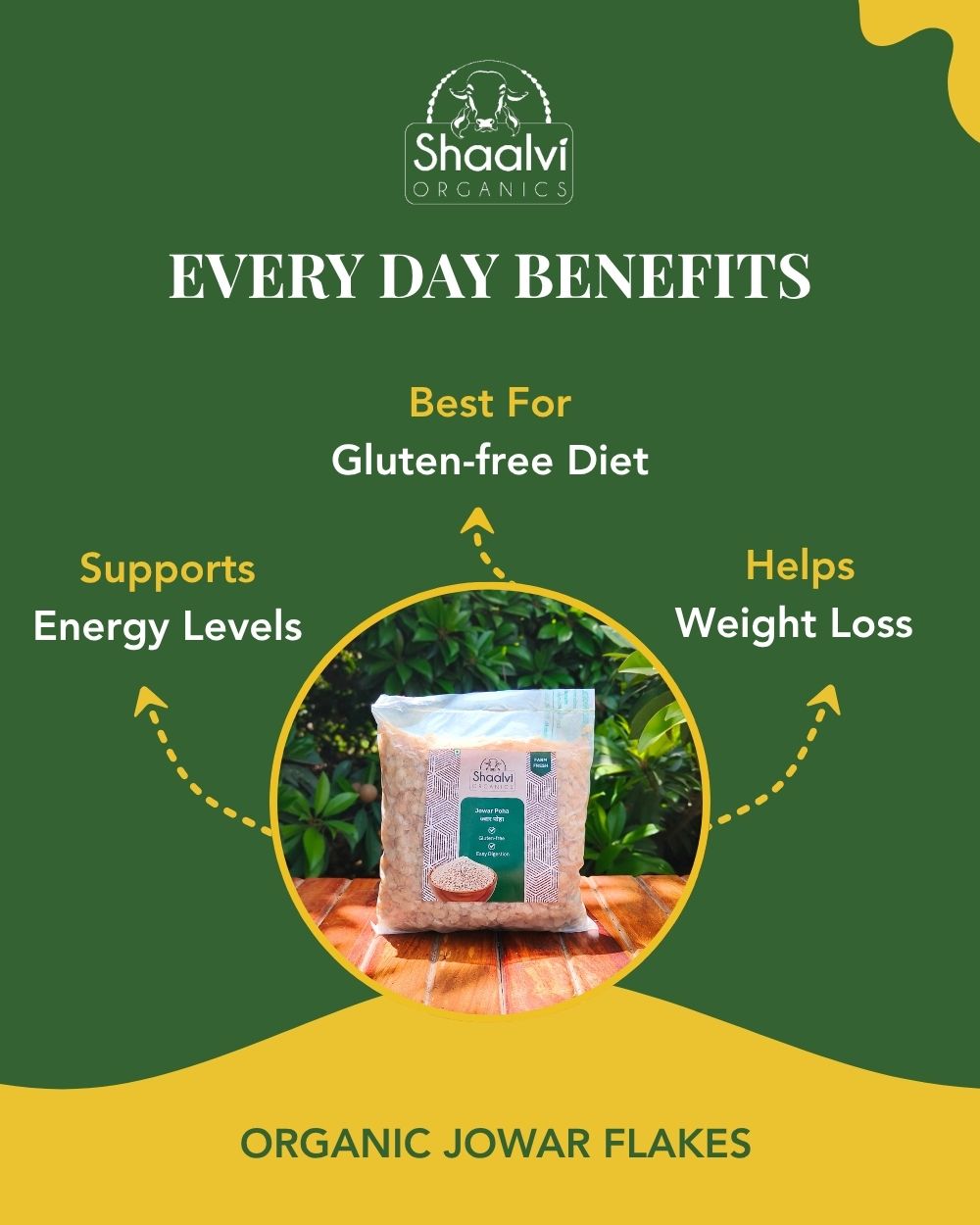 Organic Sorghum Flakes - Jowar Poha