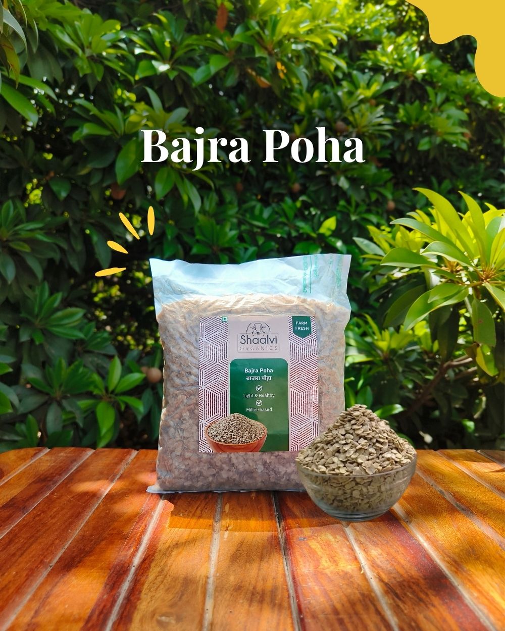 Organic Millet Flakes - Bajra Poha