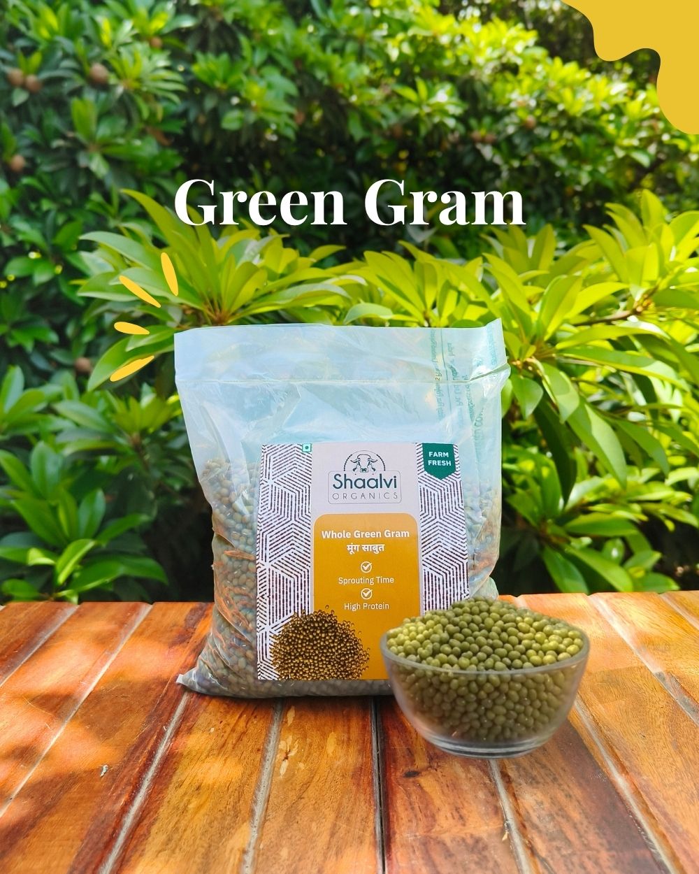 Organic Whole Green Gram - Sabut Moong 