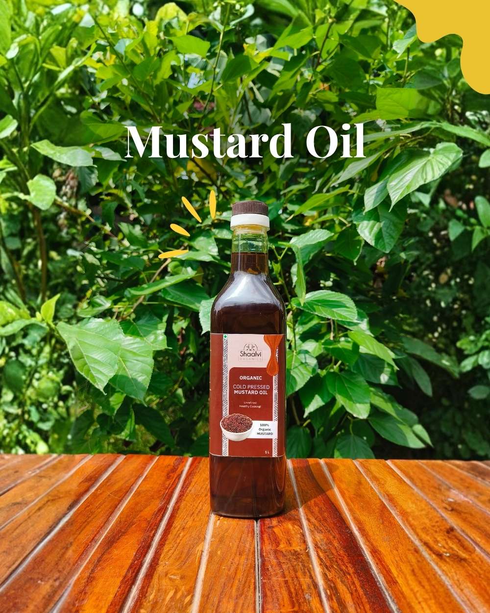 Organic Cold pressed Mustard Oil - Kachi Ghani Sarso Oil