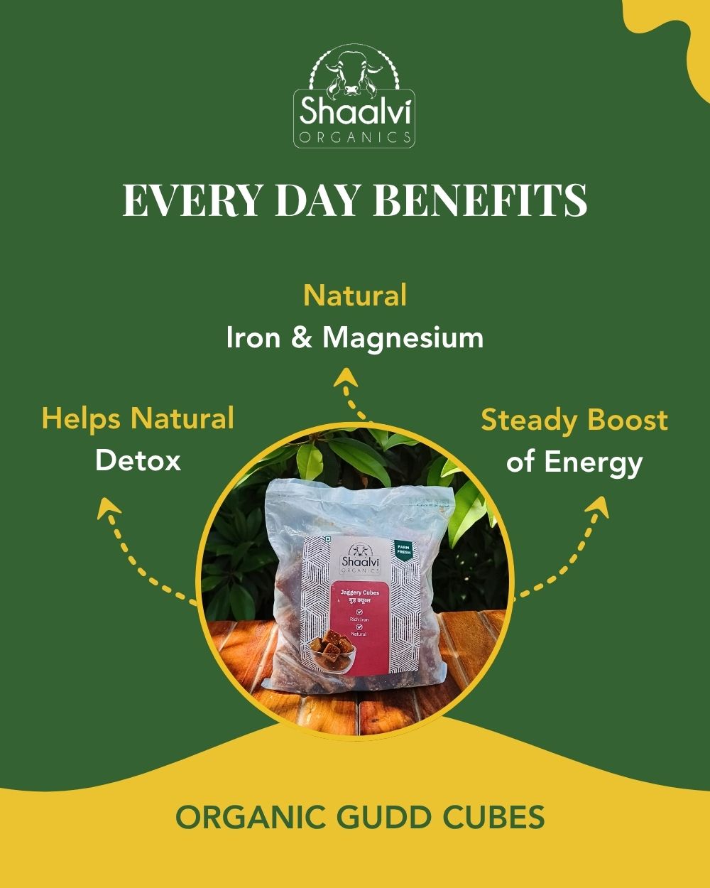 Organic Jaggery Cubes - Gudd Cubes