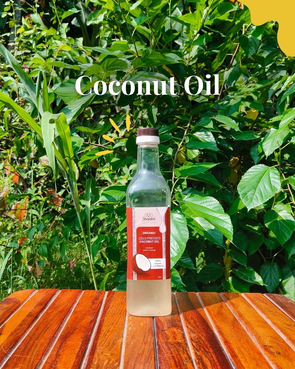 Organic Cold Pressed Coconut Oil - Kachi ghani Nariyal Tel