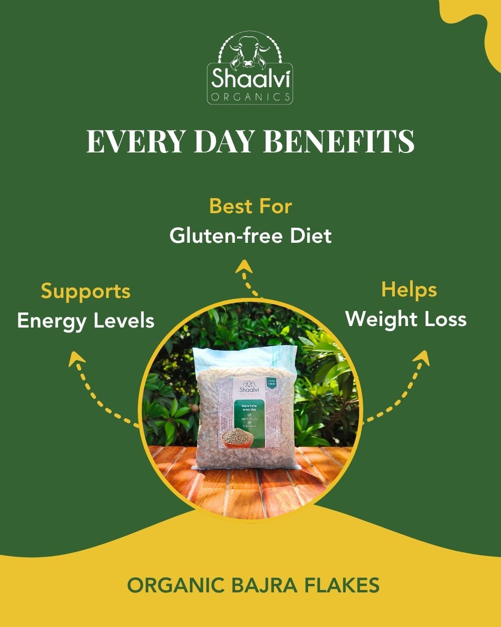 Organic Millet Flakes - Bajra Poha
