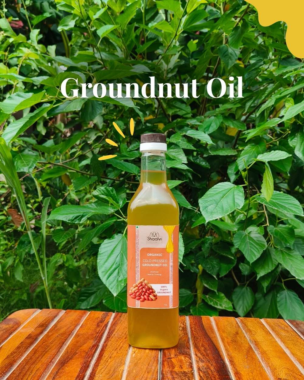 Organic Cold Pressed Groundnut Oil - Kachi Ghani Mungfali Oil