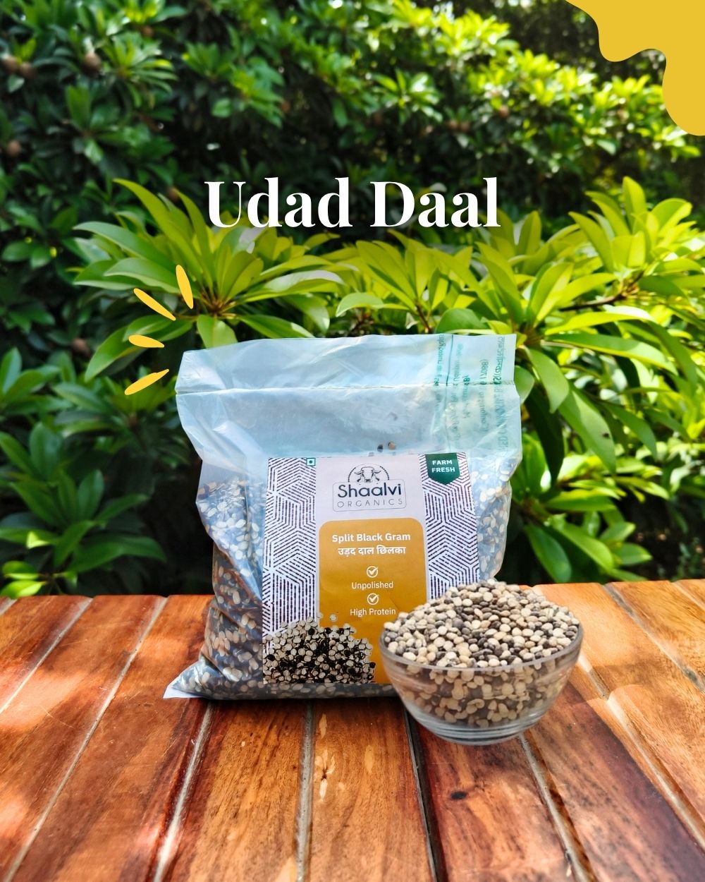 Organic Split Black Gram - Urad Daal Chilka